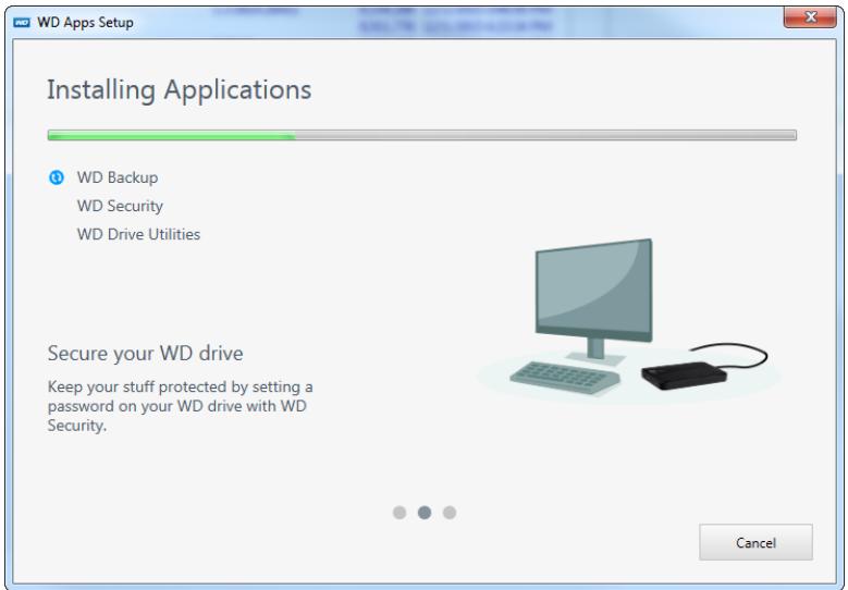 WD MY PASSPORT ULTRA - The dialog box that appears depends on the installation option you selected at Step 3: - 2
