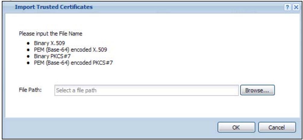 ZYXEL NWA5123AC - Import Trusted Certificates - 1