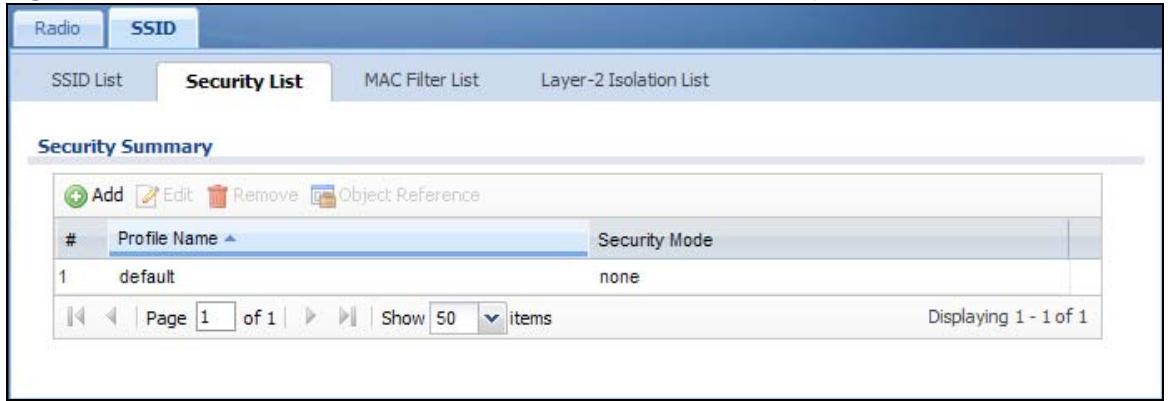 ZYXEL NWA5123AC - Security List - 1
