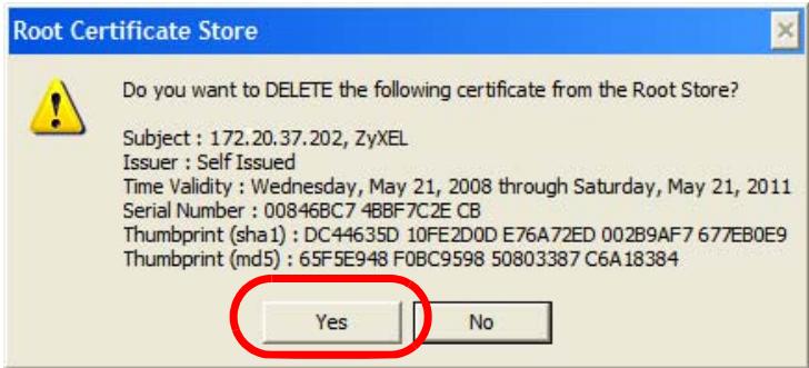 ZYXEL NWA5123AC - Removing a Certificate in Internet Explorer - 5
