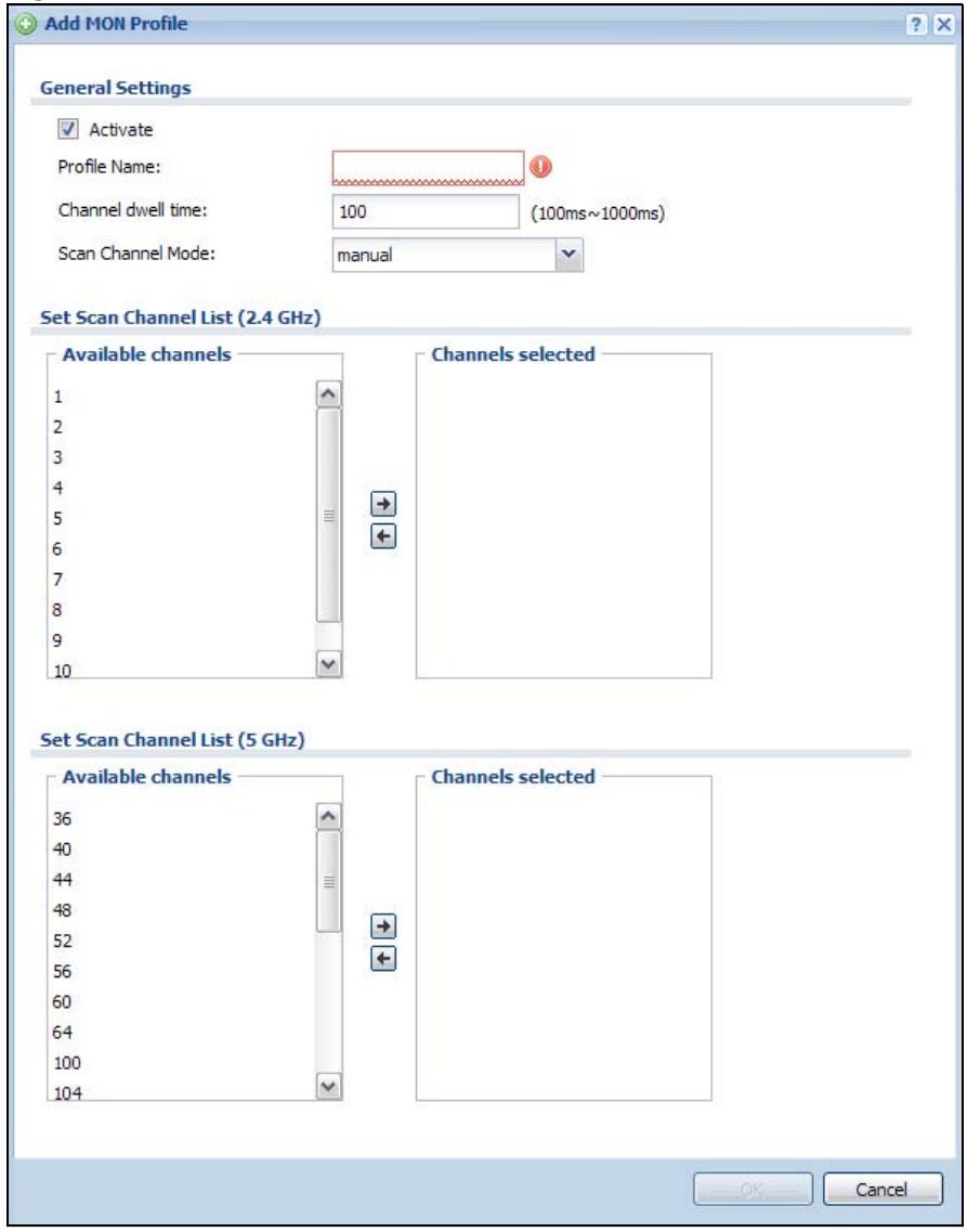 ZYXEL NWA5123AC - Add/Edit MON Profile - 1