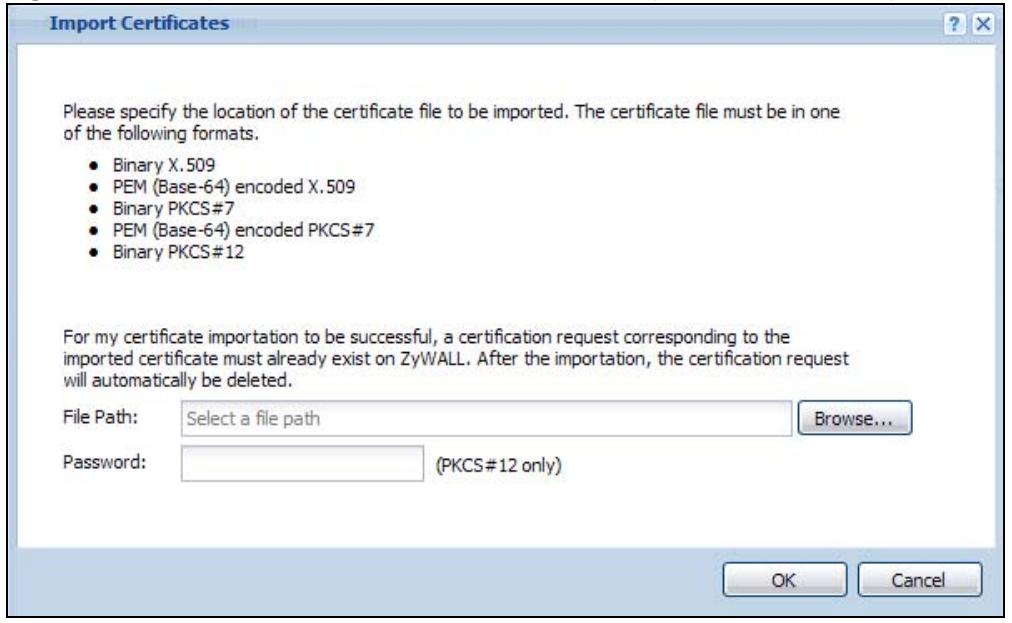 ZYXEL NWA5123AC - Import Certificates - 1