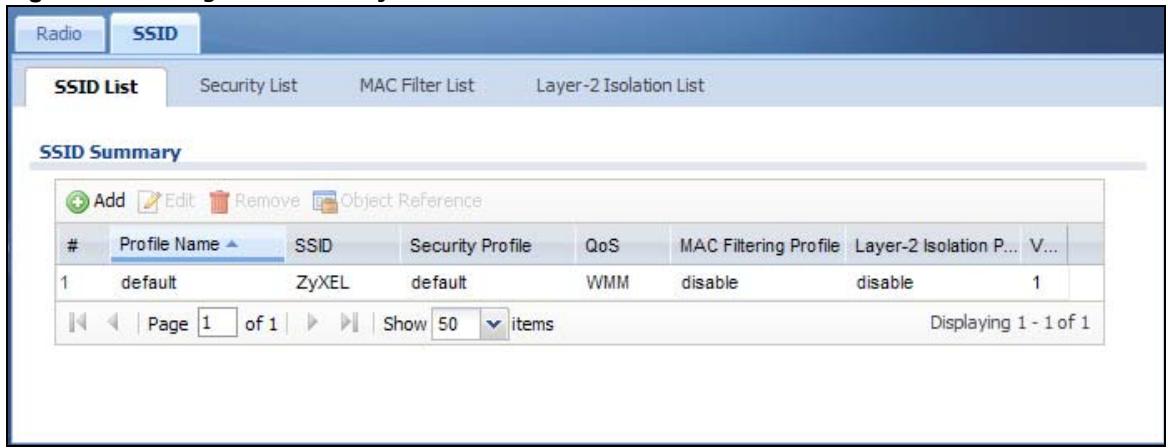 ZYXEL NWA5123AC - SSID List - 1
