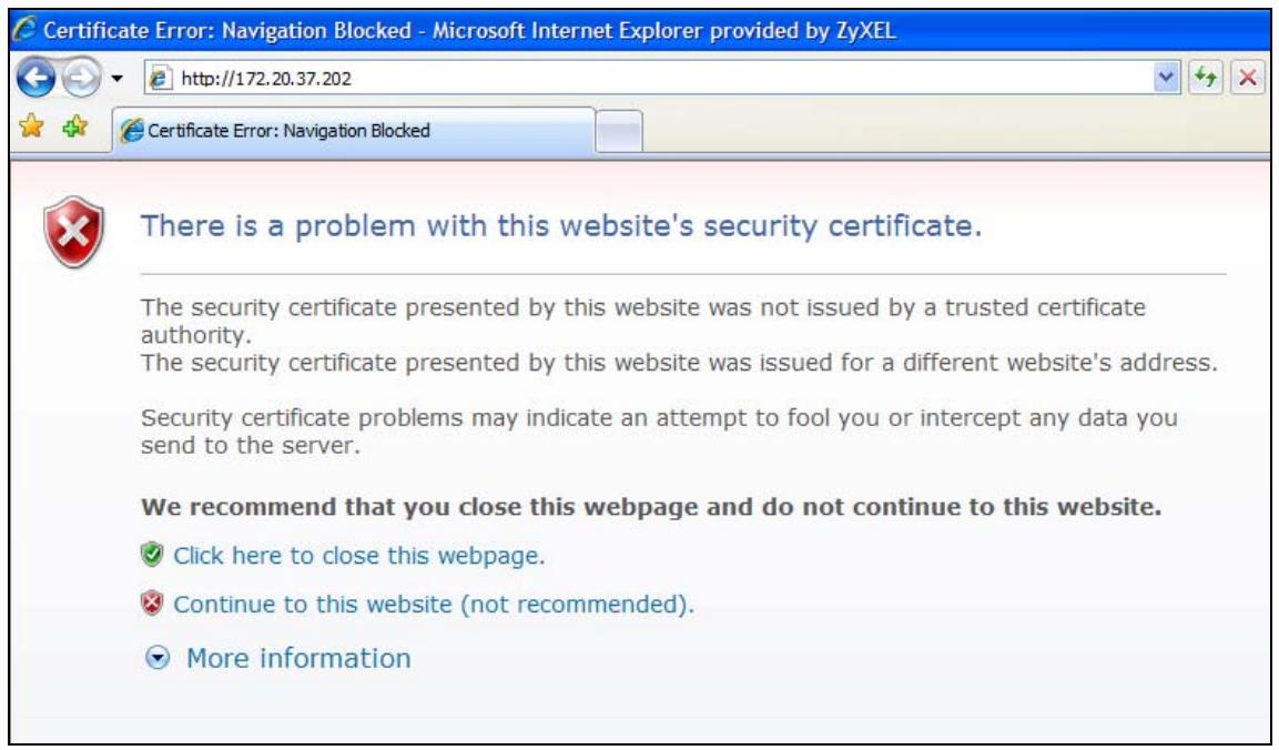ZYXEL NWA5123AC - Internet Explorer - 1