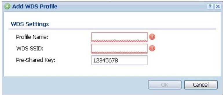 ZYXEL NWA5123AC - Add/Edit WDS Profile - 1
