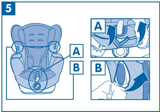 BEBE CONFORT OXYGEN - REGOLAZIONE IN ALTEZZA DELLE BRETELLE. - 4