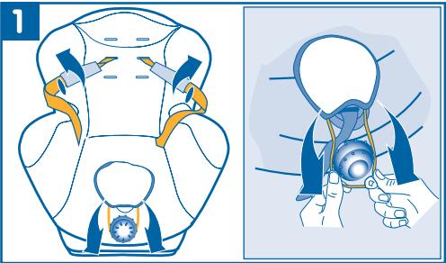 BEBE CONFORT OXYGEN - Sitzeinbau mit dem 3-Punkt-Gurt des Fahrzeuges. - 5