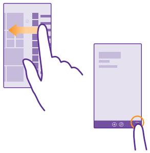 MICROSOFT LUMIA 435 - Explorer vos volets et applications - 1