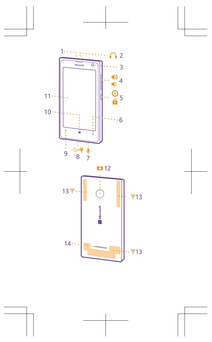 MICROSOFT LUMIA 435 - Touches et composants - 1