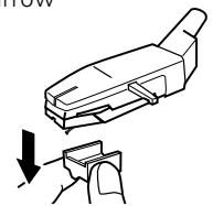 KENWOOD P 110 - P-110S - Using the stylus cover - 1