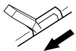 KENWOOD P 110 - P-110S - Tilt the cueing lever to the rear. - 2