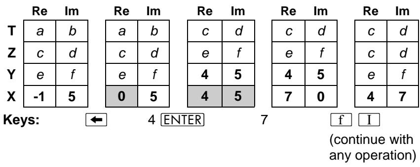 HP 15C - Clearing a Complex Number - 3