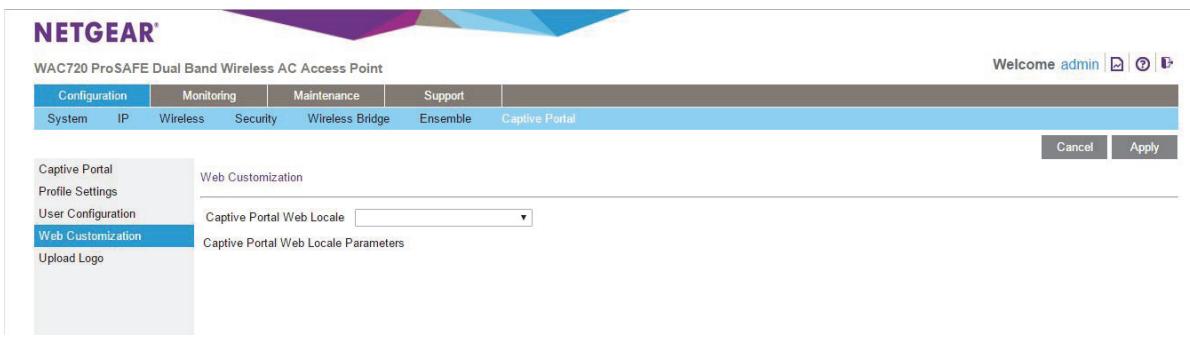 NETGEAR WAC720 X3 - To configure a captive portal: - 1