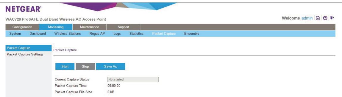 NETGEAR WAC720 X3 - To capture packets: - 1