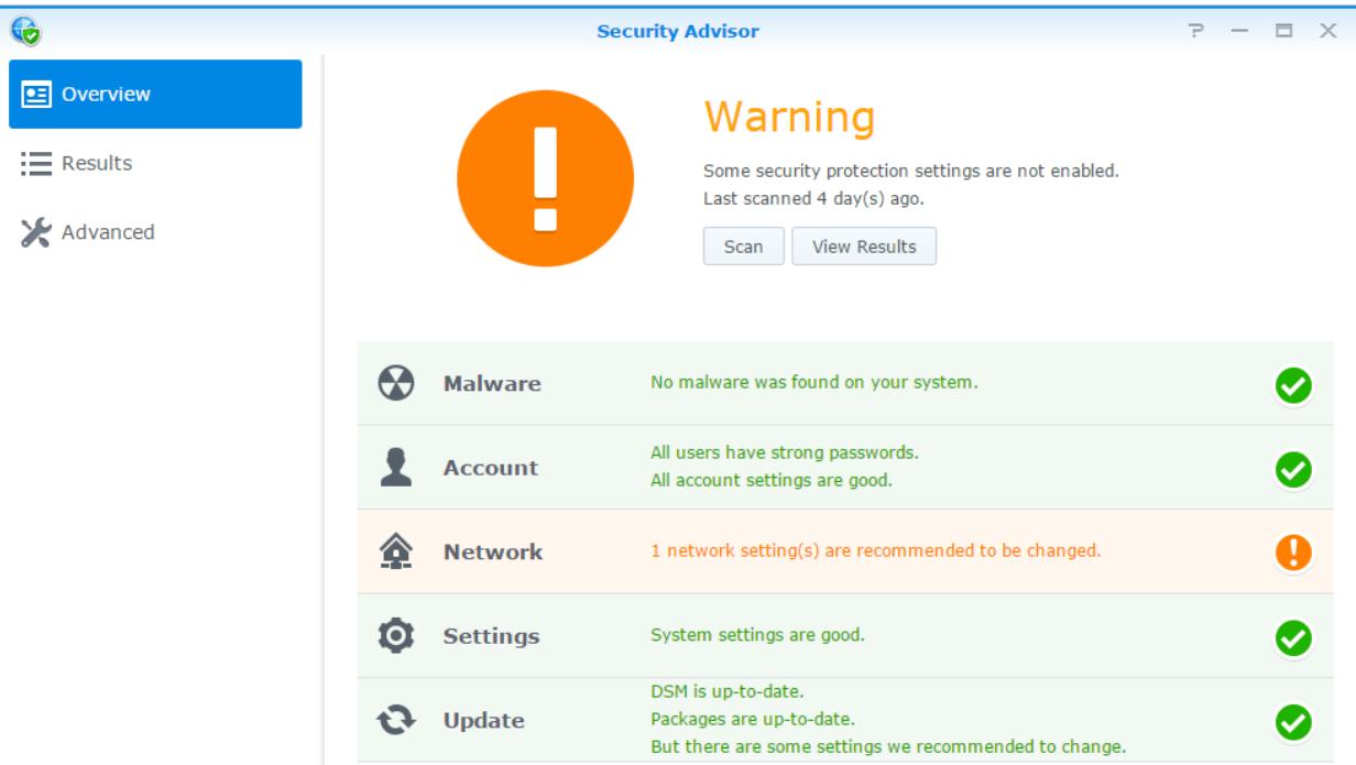 SYNOLOGY NAS DS415 - Analyser les paramètres système - 1