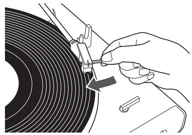 AUDIO TECHNICA ATLP6 - Placez le bras de lecture à l'endroit désiré (sillon) sur le disque. - 1
