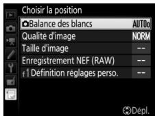 NIKON D5 - Positionner le nouvel élément. - 1