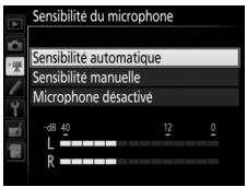 NIKON D5 - Sensibilité du microphone - 1