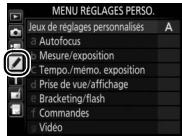NIKON D5 - Précis des paramètres de l'appareil photo - 2