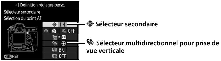 NIKON D5 - Sélecteur secondaire sélecteur multi. pour pdv verticale - 1