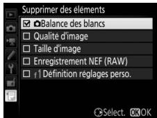 NIKON D5 - Sélectionnez les éléments. - 1