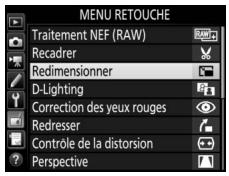 NIKON D5 - Sélectionnez redimensionner. - 1