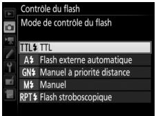 NIKON D5 - Mode de contrôle du flash - 1