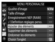 NIKON D5 - Commande MENU - 6