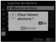 NIKON D5 - Supprimez les éléments sélectionnés. - 1