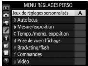 NIKON D5 - Précis des paramètres de l'appareil photo - 5