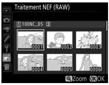 NIKON D5 - Sélectionnez traitement NEF (RAW). - 1