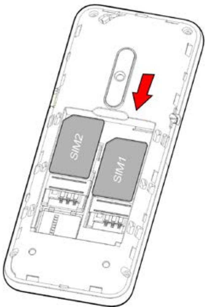 WIKO RIFF 2 - Insertion des cartes SIM - 1