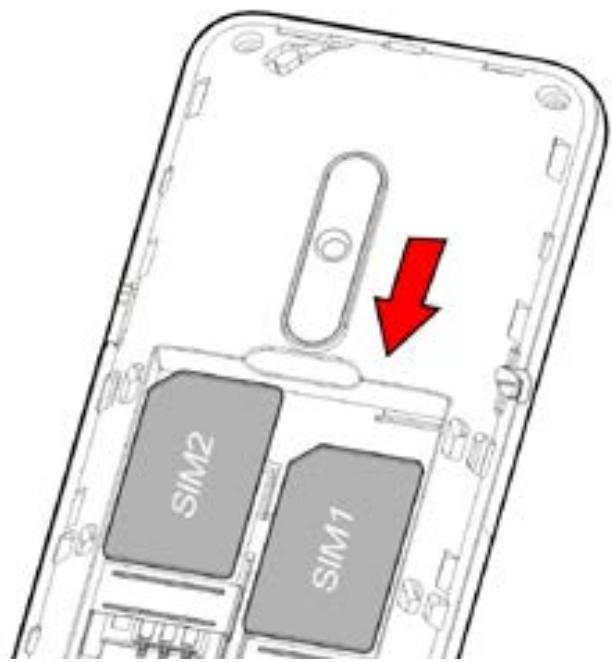 WIKO RIFF 2 - - Inserting the SIM cards - 1