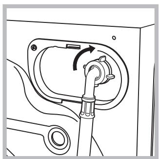 INDESIT XWDE 1071481XKKK - Raccordement du tuyau d'arrivée de l'eau - 2