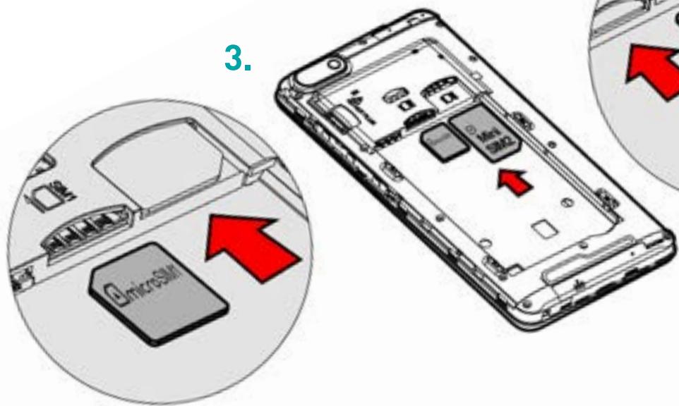 WIKO LENNY 3 - ~Instalowanie karty SIM - 3
