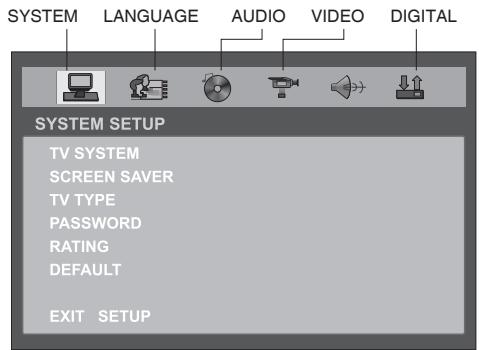 SCOTT DRX 2002 - DVD SETUP menu - 1