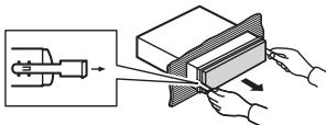 PIONEER DEH-1700UB - Entfernen des Geräts - 2