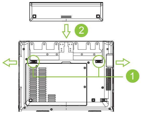 GIGABYTE M912 - M912M - Removing The Battery Pack - 1