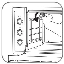 ROWENTA OC384800 GOURMET - • Changement de l'ampoule intérieure - 1