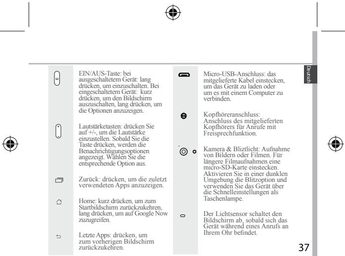 ARCHOS FLIP PHONE - Beschreibung des Geräts - 3