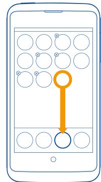 ZTE OPEN C - Personnaliser la page d'accueil Appuyez longuement sur une icône pour la déplacer dans la grille. - 1