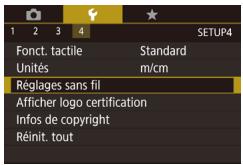 CANON X MARK II - Rétablissement des paramètres du Wi-Fi par défaut - 1