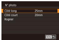 CANON X MARK II - Choisissez la longueur du côté long et du côté court. - 1