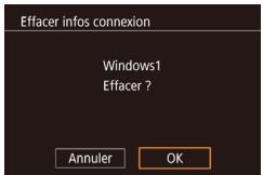 CANON X MARK II - Effacement des informations de connexion - 1