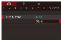 CANON X MARK II - Désactivation du filtre anti-vent - 1