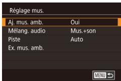 CANON X MARK II - Configurez les réglages de la musique de fond. - 1
