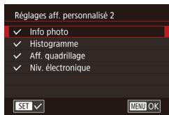 CANON X MARK II - Personnalisation des informations affichées - 1