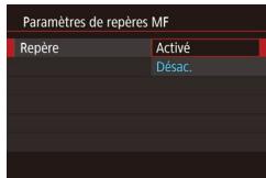 CANON X MARK II - Identification facile de la zone de mise au point (Repère MF) - 3