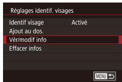 CANON X MARK II - Vérification et modification des informations enregistrées - 1