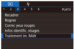 CANON X MARK II - Utilisation du menu - 1